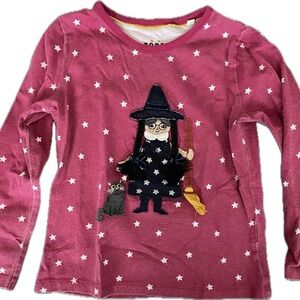 Mini Boden Pink Witch Long Sleeve Tee